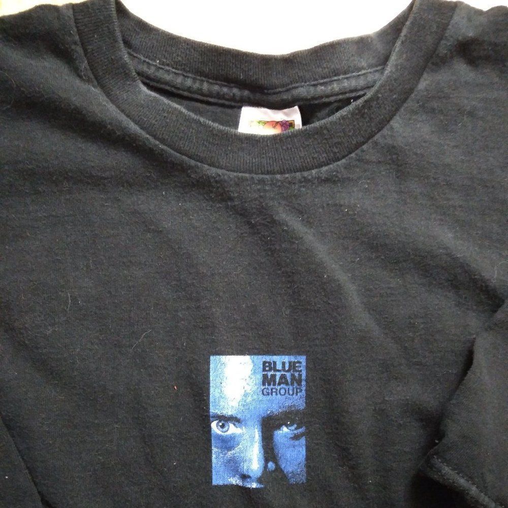 Vintage 90s Blue Man Group Logo T-Shirt